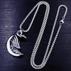 Necklace Retro Flying Dragon Moon Men's Fashion Pendant