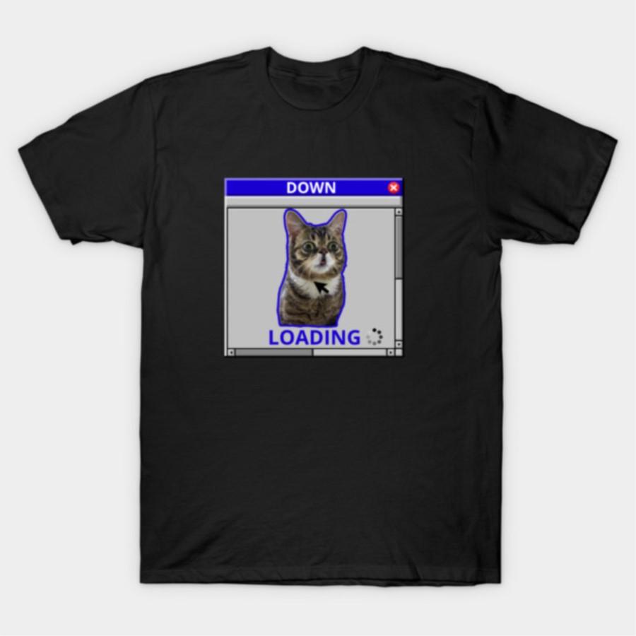 

Down Loading Kitty meme T-shirt For Men Women 100% Cotton T Shirts Short Sleeve Tops 0202-3 - Men s Summer Cotton Graphic Tee S разноцветный