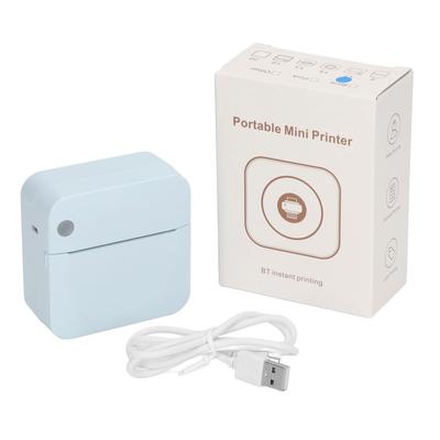 Mini Yazıcı Öğrenci Mavi Mini Cep Taşınabilir Bluetooth Termal Yazıcı Yanlış Sorular Notlar P