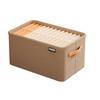 Modern Minimalist Fabric Storage Bin With Foldable Design For Clothing And Toy Organization