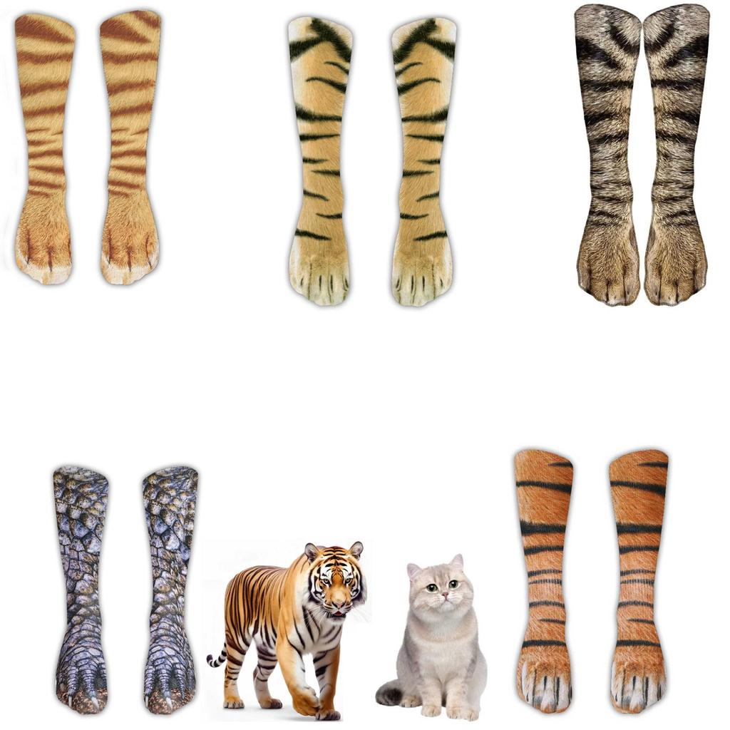 3D Animal Paw Prank Socks: Creative Cat & Dog Hoof Print Simulation
