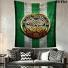 Celtic Football Club Wall Tapestry Aesthetic Wall Hanging Printed Fabric Blanket Decorative Tapestries for Bedroom Living Room Home Decor