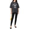 Balenciaga T Shirts Unisex Gray Crew Neck Moderate 612966TMV981000