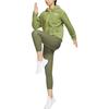 Nike Solid Color Letter Print Zip-Up Hoodie Women Outerwear Green DQ6269-334