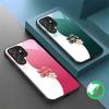 Lucky Four-leaf Clover For Samsung Galaxy S20 FE S21 22 23 Plus S24 Ultra S25 Edge S24Ultra 22Plus For Magsafe Glass Phone Casee