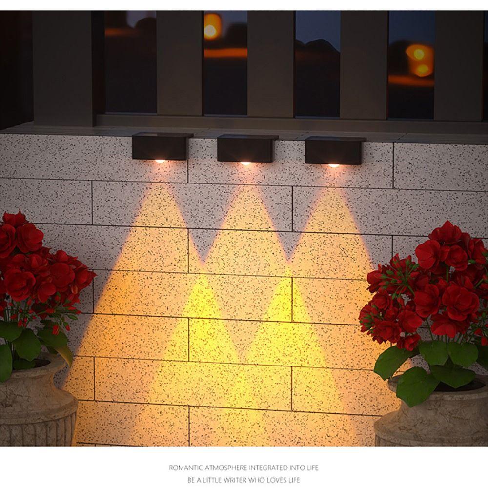 Rainproof Solar Step Lighting Solar Charging Solar Pathway Lights Garden Fence Light Pathway