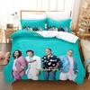 Hip Hop Weezer Band Bettwäsche Set Cartoon Anime Dreiteiliges Set Erwachsener Kind Schlafzimmer Dreiteilige Anzüge 3D Kawaii Sommerdecke