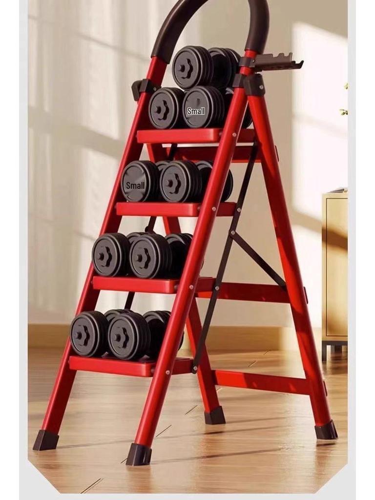 Multifunctional Indoor A-Frame Aluminum Alloy Folding Ladder