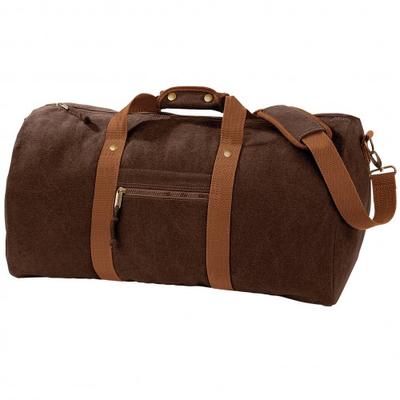 Vintage Canvas Holdall Duffle Bag - 45 Liters