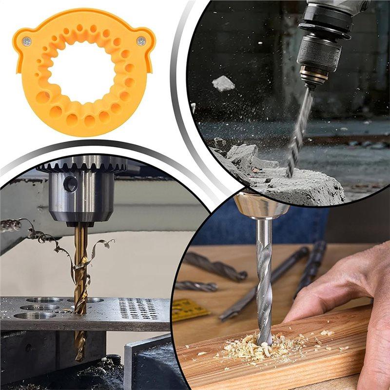 ABFS Power Drill Bit Grinding Attachment Multipurpose Drill Sharpener, 2 Pcs Drill Bit Sharpeners, Sharpening Jig
