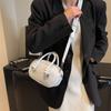 High-end Shell-shaped 2024 New Small Pu Leather Handbag With Urban Minimalist Style
