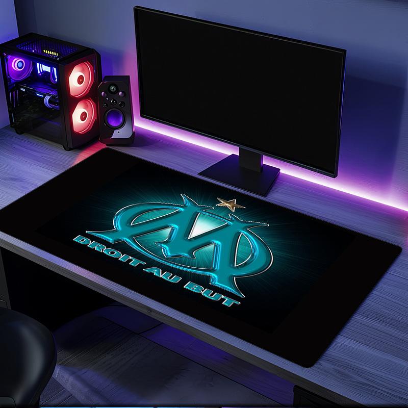 Stars Guide Olympique Marseille mouse pad, rubber base, esports desk mat, mouse pad for gamers and office use, gaming desk , easy to clean mat