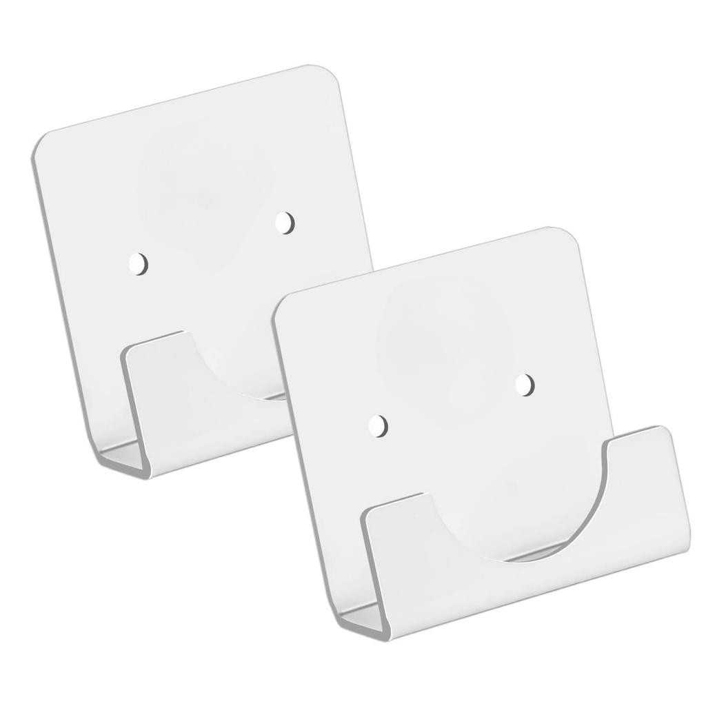 2pcs Acrylic Shower Rod Holders Adhesive Mount for Bathroom and Kitchen Without Drilling Required Bathroom Accessory