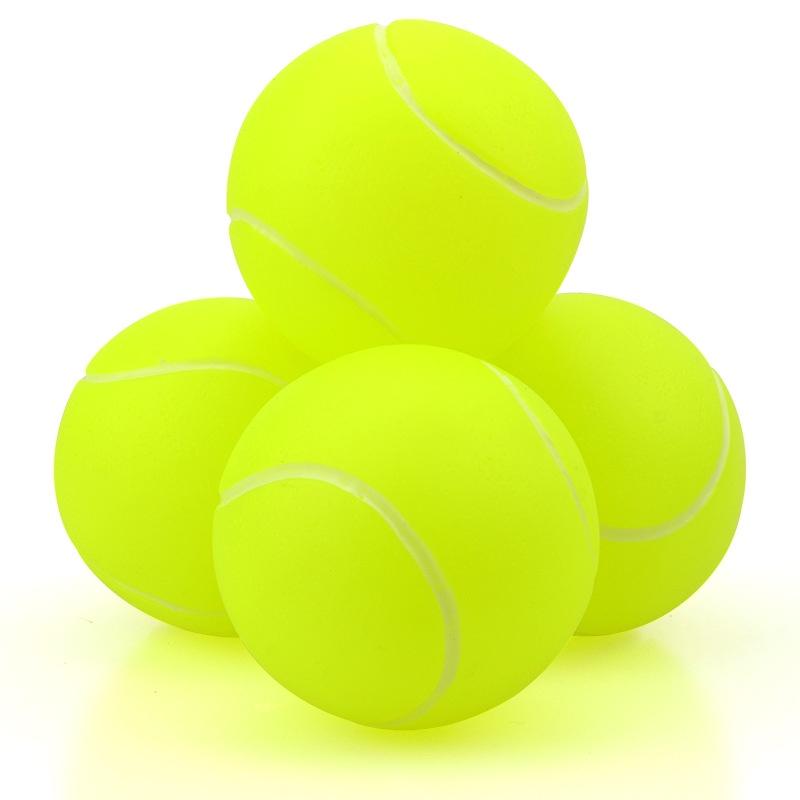 Durable 6.5cm Rubber Ball For Pets Bright Green And Orange
