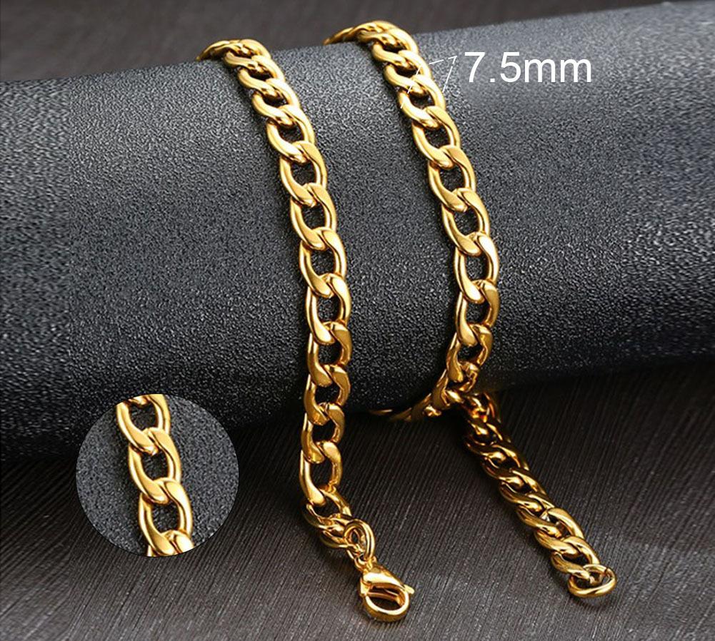 

Vnox Men s Stacked Cross Necklace, 50/55/60cm Stainless Steel Cuban Twist Chain, Handsome Neck Collar Boys Teen Gifts 50cm