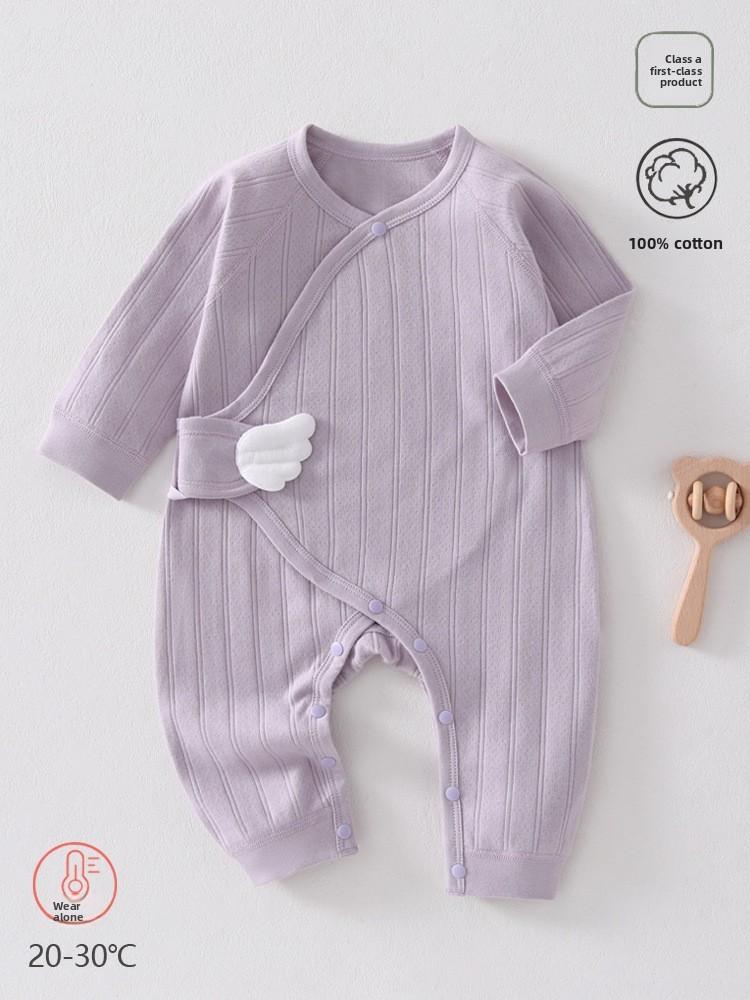 Newborn Cotton Butterfly Romper With No Bone Design For Baby Girls And Boys Spring Autumn