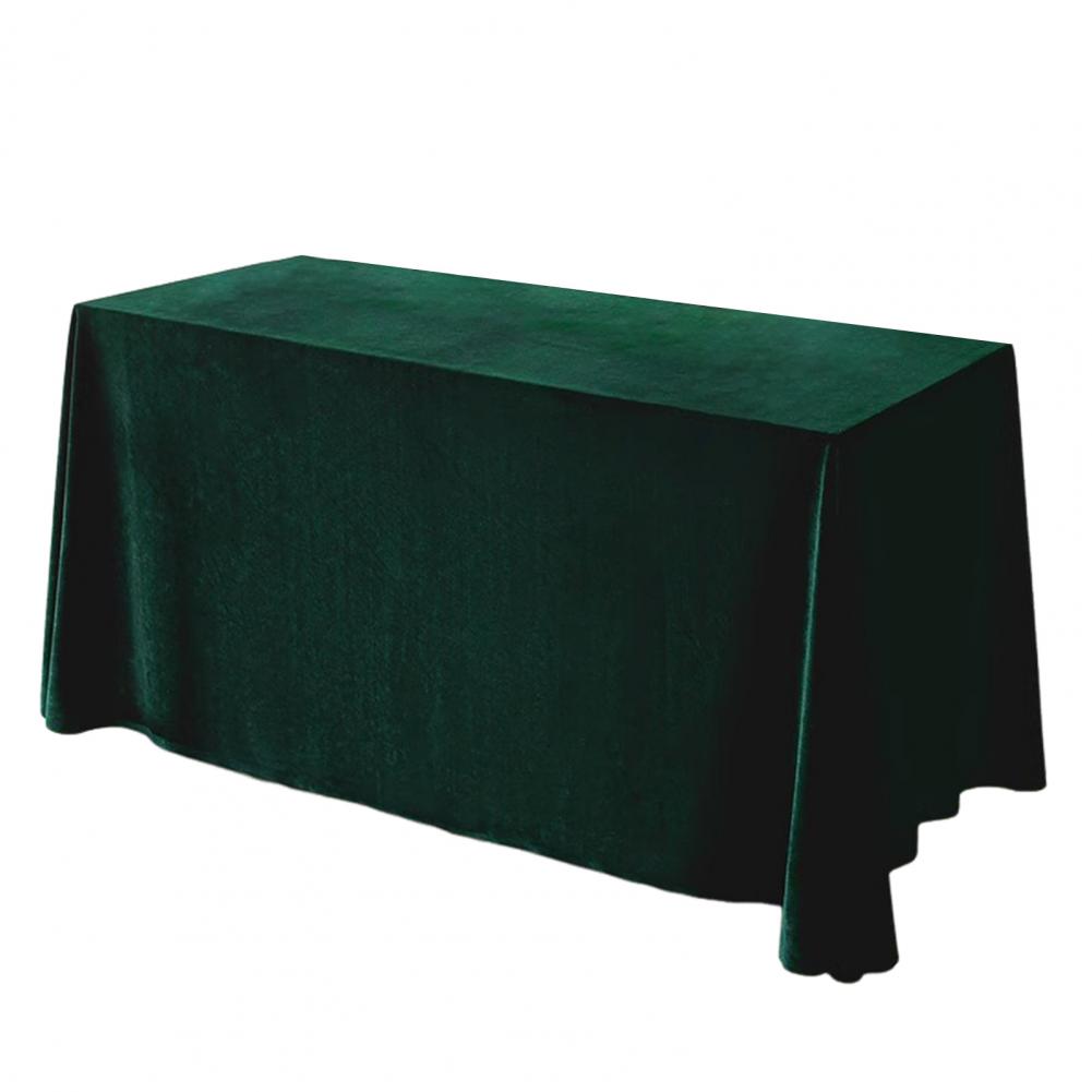 Tablecloth Oblong Shape Pure Color Golden Velvet Table Banquets Party Tablecloth Diner Restaurant Picnic Table Cover