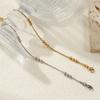 1 Piece Minimalist Exquisite 304 Stainless Steel Ball Chain Anklet For Women Summer Ocean Party Gift 22cm(8.7") Long