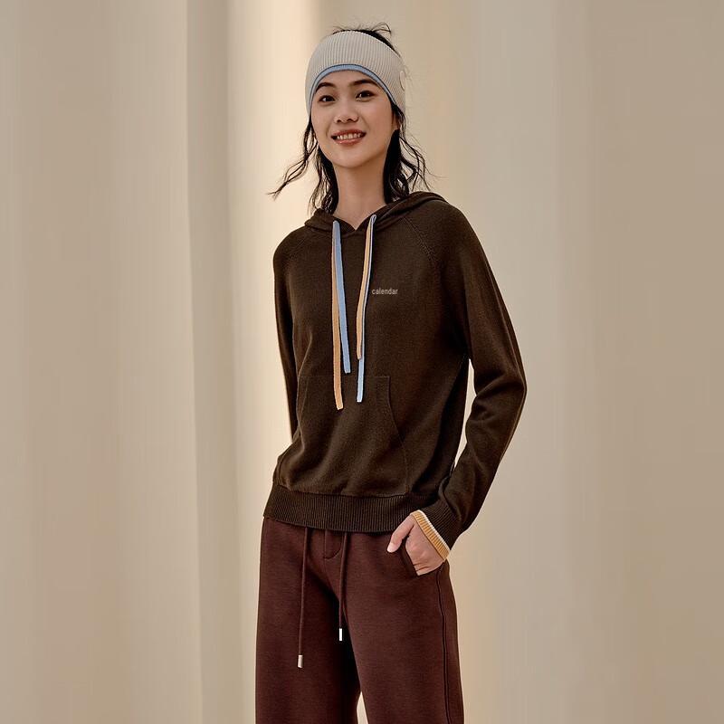 Women's 100% Wool Hooded Pullover Sweater