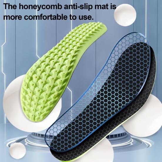 1 Pair Memory Foam Kids Insoles Breathable Moisture-Absorbing Sports Insole Shock Absorption Insoles for Boys Girls
