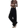 American Black Plus Size High Waist Wide Leg Jeans for Women