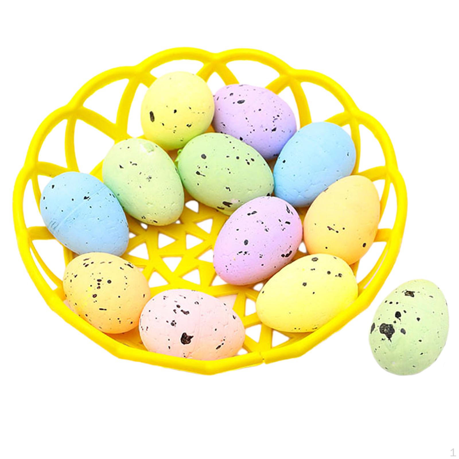 

Easter Egg Mini Ornament Craft Eggs Decorative DIY Crafts for Photo Props Weddings 12 Eggs