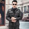 Autumn and Winter New Hunting Suit Genuine Leather Jacket for Men, First-layer Cowhide, Middle-aged Dad's Lapel Jacket