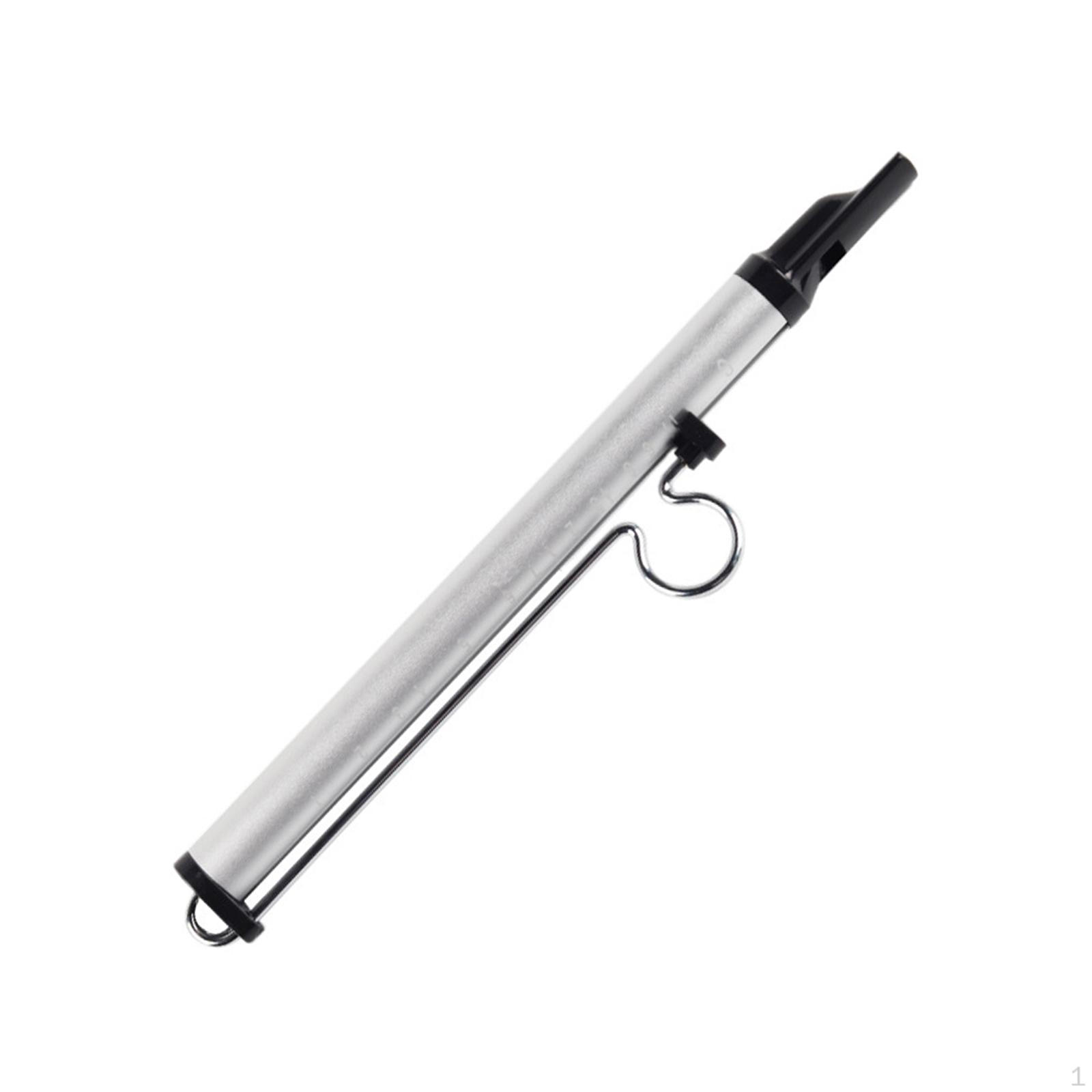 

Metal Slide Whistle, Portable Flute, Pull Tube, Fun Musical Instrument, Whistle for Games, білий