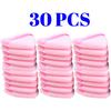 60pcs Soft Heart-Shaped Sponge Dry Powder Puff Double-sided Crystal Velvet Blush Loose Powder Cosmetic Puff Setting Makeup Tools