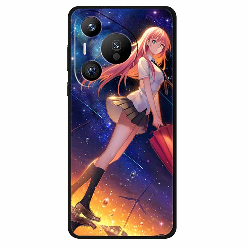 For Huawei Pura 70 Ultra Pro Case Silicone Animal Painted TPU Soft Phone Back Cover For Pura70 Pro+ Lion Shockproof Case Pura70