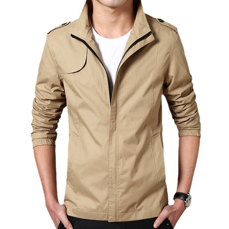 Men's Jacket Men's Spring and Autumn Casual Korean Version Handsome Pilot Jacket Men's Clothing