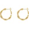 Women Fashion Geometric C Shaped Circle Hoop Earrings Minimalist Jewelry