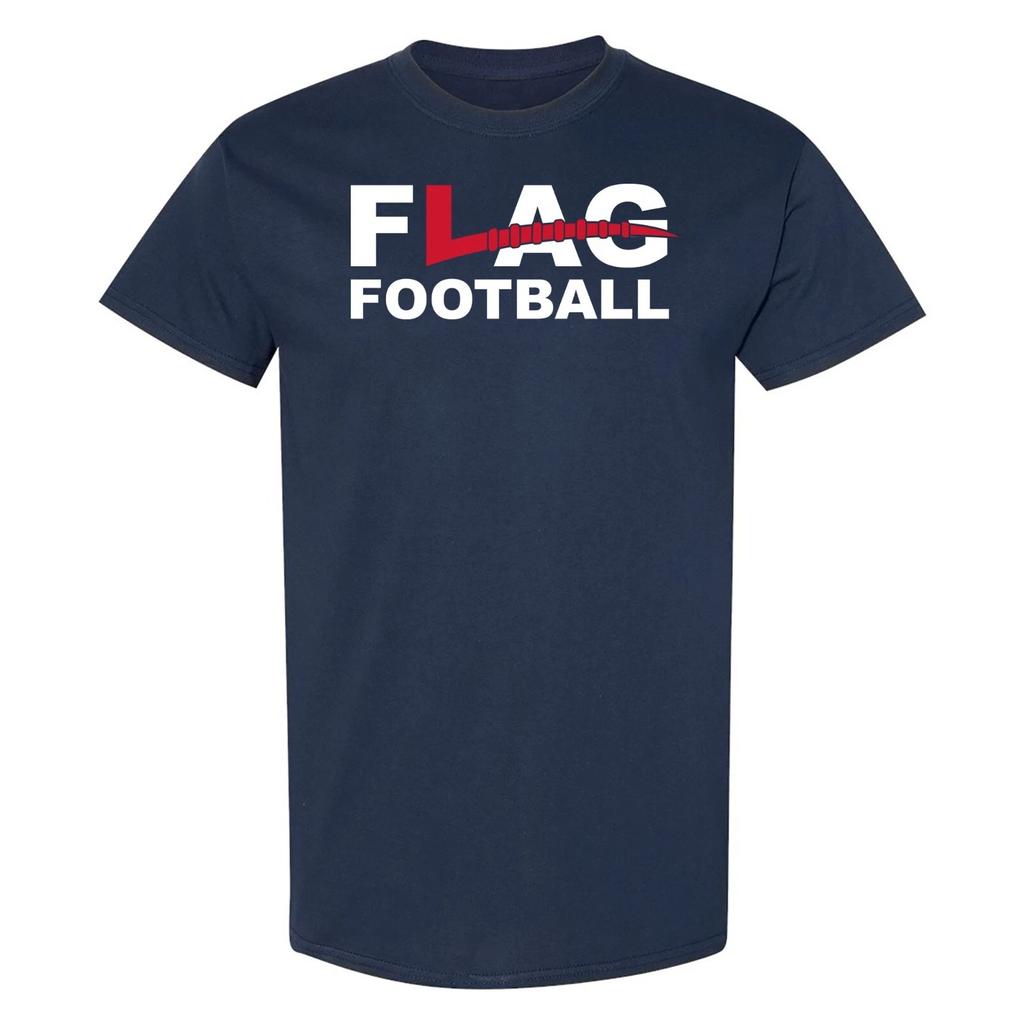 Flag Football - Sportteam Spieltag T-Shirt - Marineblau