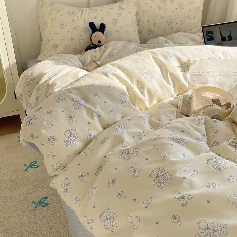 oeny Fresh Home Double Bed Four-Piece Set