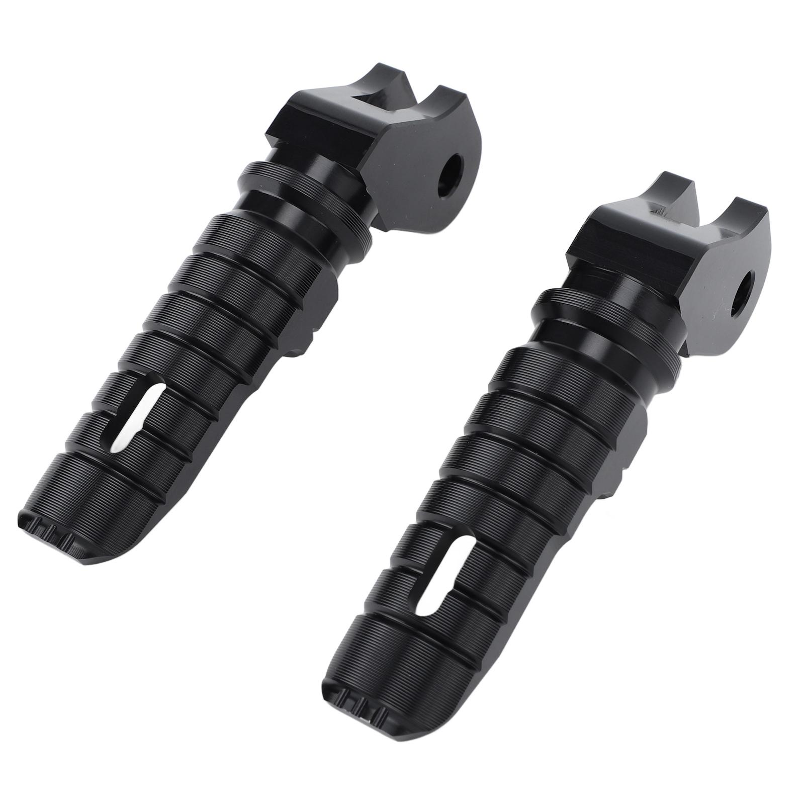 Motorcycle Front Foot Pegs Short Handle Anti Slip Aluminum Alloy Sturdy High Strength Footrest Pegs Pedals For T100 Black