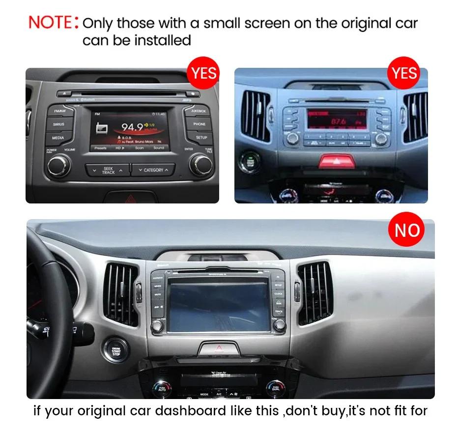 Android All-in-one Car Radio Stereo for KIA Sportage 3 SL 2010 - 2016 for Tesla Carplay Wireless Multimedia Navigation GPS WIFI
