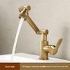 Robinet de salle de bain style antique pivotant
