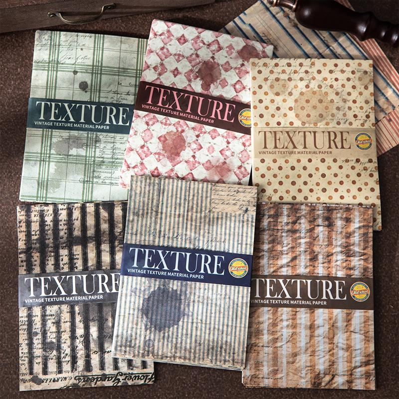 Retro Textured Paper for DIY Bullet Journals – Beautiful Day Series (6 Types)