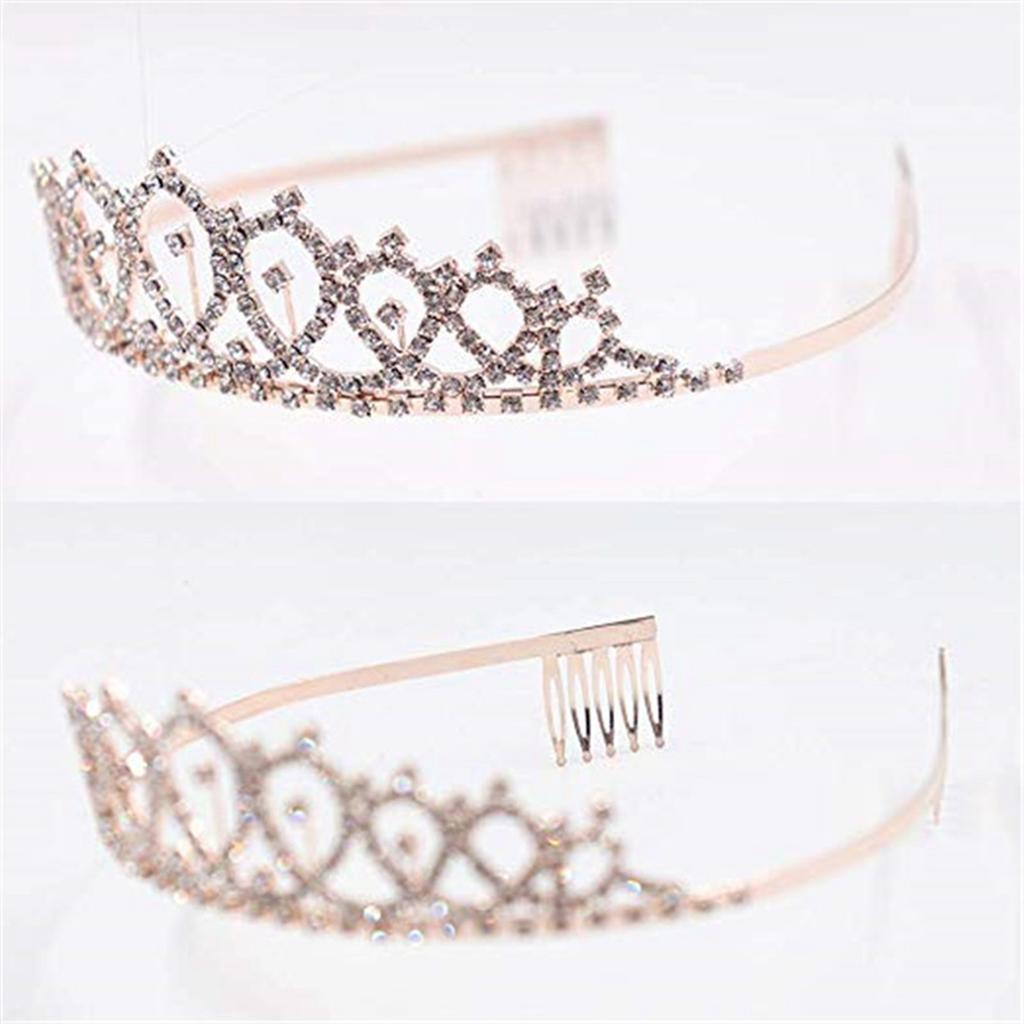 Birthday Sash Rhinestone Tiara Kit Beautiful Birthday Crown Sash for Women Girl Birthday Party Favors