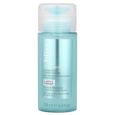 Bliss, Clear Genius™, Clarifying Toner + Serum, 130ml (4.3fl Oz)