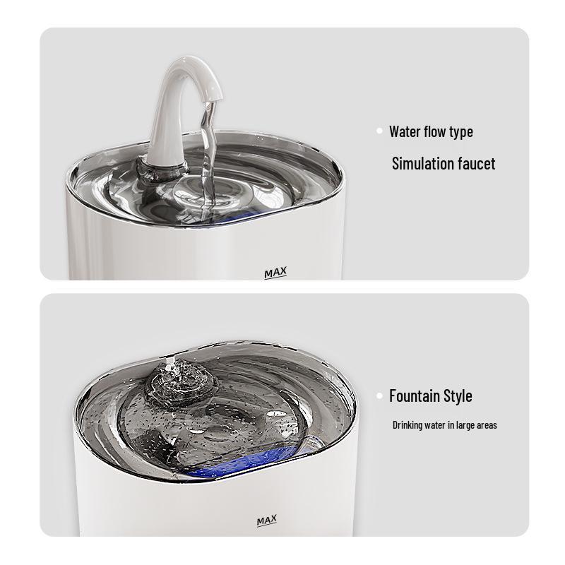 Smart Sensor Cat & Dog Water Fountain with Automatic Circulation & Filtration