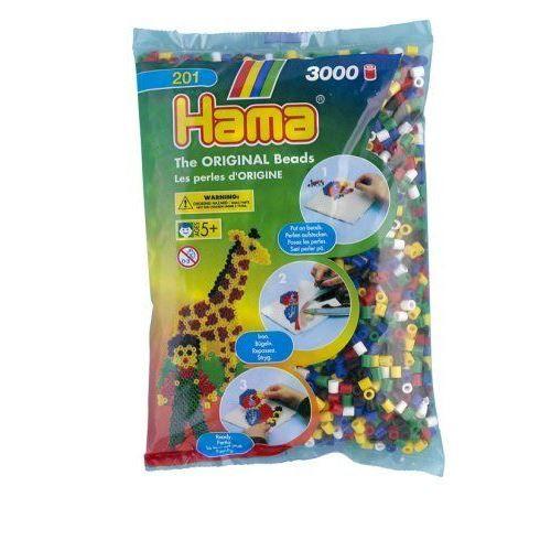 Hama - 201-66 - Loisirs Créatifs - Perles et Bijoux - Sachet 3000 Perles Mixte 22 Couleurs