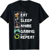 Eat Sleep Anime Gaming Repeat Kawaii Otaku Manga T-Shirt