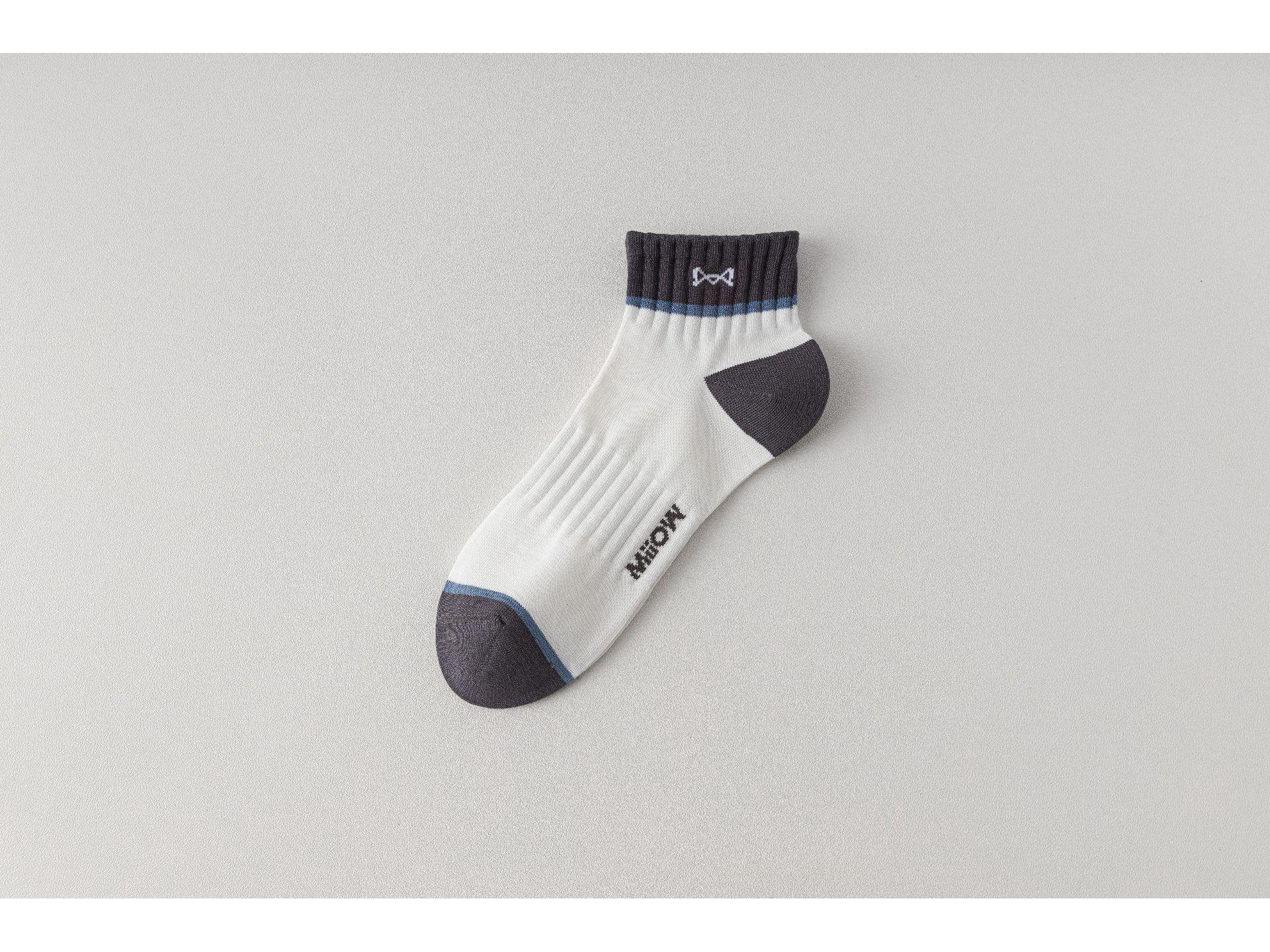 Men s Cotton Antibacterial Breathable Boat Socks for Spring/Summer One Size