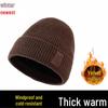 With Wool Hat Winter Mens Velvet Lining Stylish And Warm For Outdoor Use