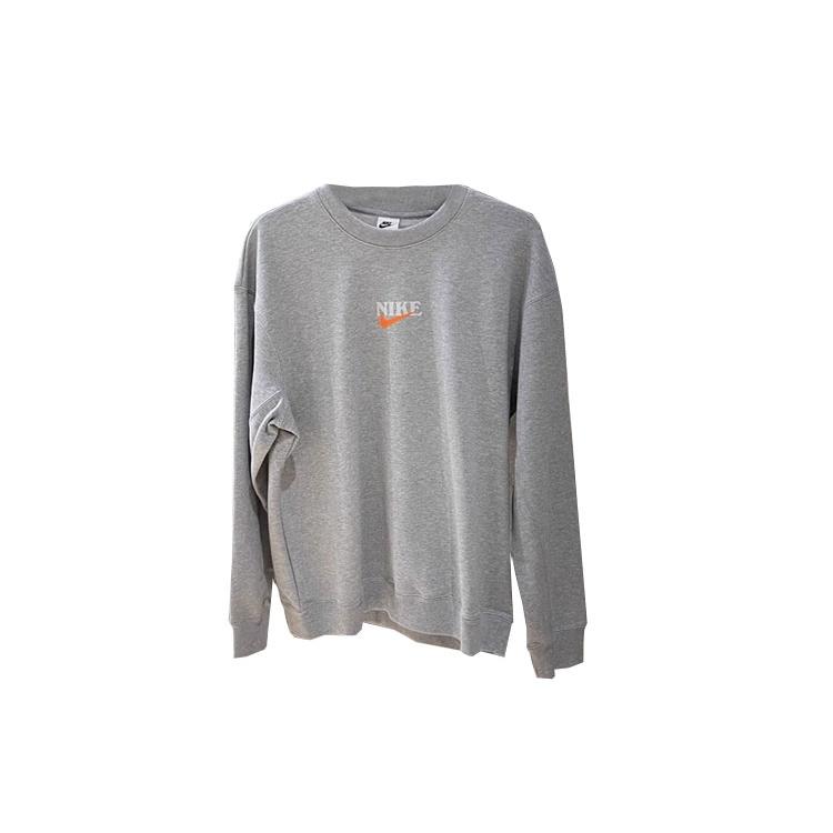 Nike Sweatshirts Men's Gray Crew Neck Moderate Regular HF1111-063
