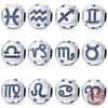 Breloques Constellation 12 Signes Cuivre Bélier-Poissons Idéales Pour Bracelets Originaux Création de Bijoux DIY Pour Femmes Article Cadeau