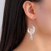 Dawapara Phönix Ohrringe für Damen Geometrisch Mythisches Tier Vogel Totem Anhänger Edelstahl Schmuck