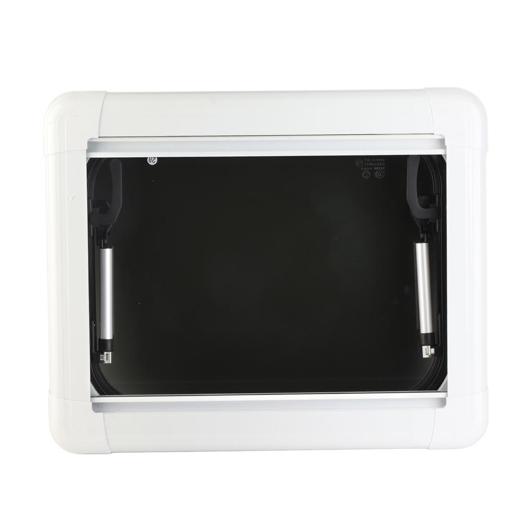 20 X 16in Push Out Rv Window UV Protection Tempered Glass RV Exit Window with Screen and Sunshade Blind for Trailer
