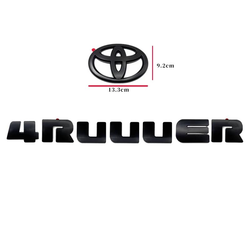 3D ABS Letters 4runner Tailgate Logo Trunk Rear Emblem Badge Sticker Decals Car Style Accessories for Toyota T EA8